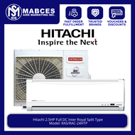 Hitachi 3HP Royal Wall Mounted Split Type Full DC Inverter Aircon RAS/RAC-30HT/HTP