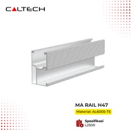 CALTECH MA RAIL H47 Aluminum Mounting Rail Solar Panel AL6005-T5 Length 2500