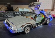 台灣現貨 風火輪hot wheels 聲光1:18 回到未來Back to the future 時光車DeLorean