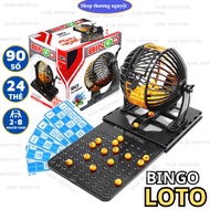 Loto Bingo Wheel Toy for Children 90 Lottery Machine 48 Cards High Quality Materials for the Whole F