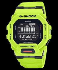 佐敦門市 現貨 100% 全新 Casio G-Shock 精英運動系列 G-SQUAD GBD-200-9 GBD-200 第二代 2nd Generation 運動風 熱賣 人氣 藍牙 Bluetooth 計步器 資料記錄 Yellow 黃色 碼錶 兩地時間 超輕 一年保養