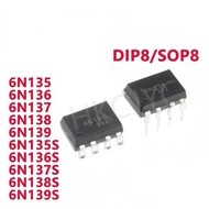 5PCS 6N135 6N136 6N137 6N138 6N139 DIP 6N135S 6N136S 6N137S 6N138S 6N139S Optocoupler chip IC Wholes