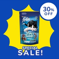Purina Felix PlayTubes ขนมเเมว รสปลาทูน่าและปู 50กรัมx12ซอง