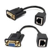 BT VGA to RJ45 Adapters Cord 15cm 5 9in VGA to RJ45 Ethernet Port Converters Wire