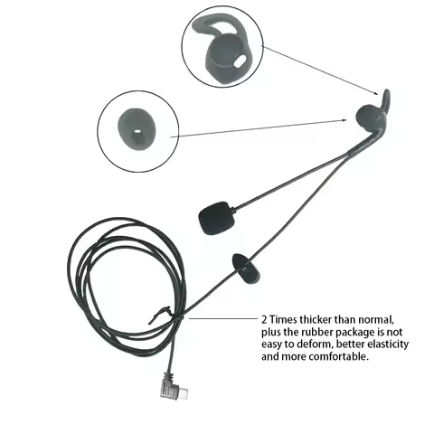 Type C In-ear Earphones Headsets for EJEAS V6 PRO+ /EJEAS V4C PLUS Referee Intercom Headset Referee 