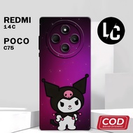 HP ( AF 41 ) Softcase Silicone full flexible rubberhp For Xiaomi poco C75 l Xiaomi Redmi 14C Pro Cam