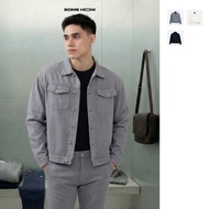 Jacket Men's Boxy Denim Trucker, Comfortable Denim Fabric, AK0090, SOME HOW STORE
