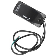 [LIS1] Motorcycle DC 10-14V 3 In 1 Digital Time Clock + Thermometer +Voltage Voltmeter Tester Batter