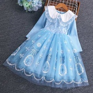 baju kurung budak perempuan baju budak perempuan baju raya budak perempuan Frozen Princess Dress Gen