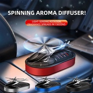 Car Solar Air Freshener Automatic Rotation Diffuser Helicopter Propeller Fragrance Supplies Aromatherapy Diffuser