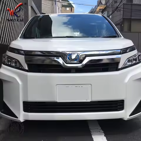 For Toyota VOXY 80 Series 2017 2018 2019 Facelifted ABS Chrome Headlights Strip Decoration Cover Tri