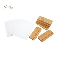 6 Pack Sublimation Photo Frames Blanks 5 X 7 Inch Heat Transfer Metal Picture Frames with Wood Base 