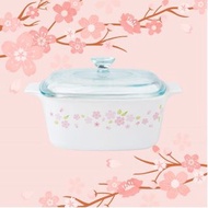 CorningWare 櫻花方形康寧鍋 5L