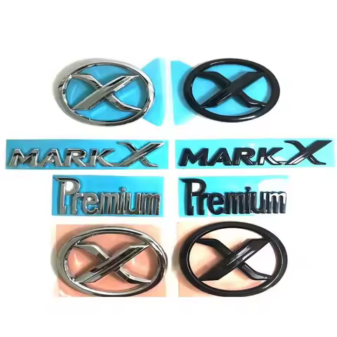 1 Pcs 3D ABS MARK X Emblem Premium Car Badge X Rear Truck Car Stickers Decor For Toyota MARKX MARK-X