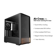 Okinos Air Cross ATX Mid-Tower Gaming PC Case - Black
