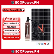 Solar Pump Kit 100W/150W Pump + 50W-150W Panel – Brushless High Lift for Pond/Garden