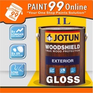 JOTUN 1L ( GLOSS ) WOODSHIELD EXTERIOR SHELLAC & VARNISH WOOD PAINT / CAT KAYU VARNIS & SYELEK