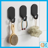 Compact, heavy-duty 304 stainless steel wall hook, 3-color oval hanger for decor, decoration, home a