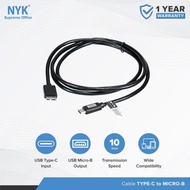 NYK Cable Connector Cable Type C to Micro B