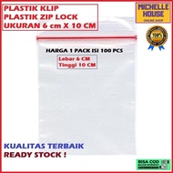 Plastic clip 6 x 10 plastic zip lock 6cm x 10cm 1 pack 100 pcs