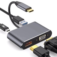 HUB Type C và HUB USB ra HDMI/USB/SD/TF/PD/RJ45 - HUB chia cổng chuyển đổi 3/4/5/6/8 in 1 cho Laptop