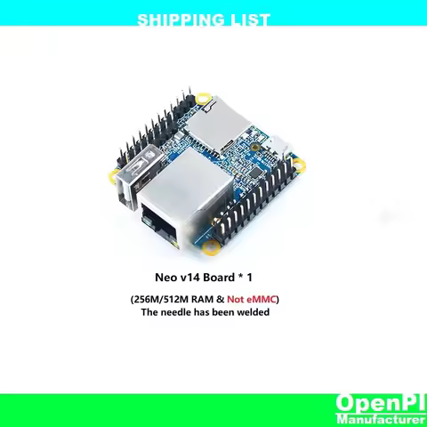 Open+Pi Nano Neo V1.4 LTS (512MB DDR RAM) | Allwinner H3 Quad-core Cortex-A7 1.2GHz | OpenWRT, Ubunt