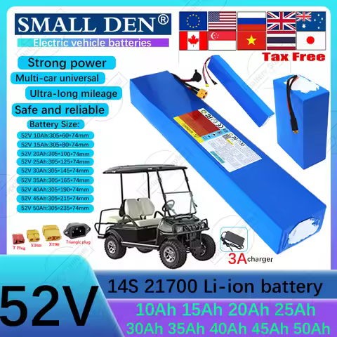 52V 15Ah 10Ah 20Ah 25Ah 30Ah 35Ah 40Ah 45Ah 50Ah21700lithium battery pack 14S2P-10P 0-2000W high-pow