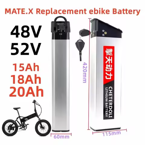 Denmark MATE X 48V 52V 15Ah 18Ah 20Ah Replacement e bike Li-ion Battery for Foldable Ebike Rechargea