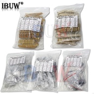 150PCS 300PCS Resistor Kit 1W 2W 3W 5W 5% 30values X 10PCS Carbon Film Resistance 0.1-750 ohm Set 1k