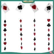 [HellerySG] Casino Theme Party Honeycomb Spade/Heart/Diamond/Club Hanging Decoration