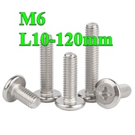 Nickel-Plated Cross Chamfered Flat Head Bolt M6 * L10-120mm (PW-JS-MY)