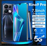 hp terbaru 2023 Original! HP murah Rino9 PRO Handphone android 4G/5G 16GB+512GB 7.5inci HD Layar Penuh Smartphone ​android handphone Hp Murah 4G baru ponsel pintar gudang hp murah hp bisa COD game seluler