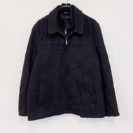 二手TOMMY HILFIGER Hilfiger 全拉鍊羽絨服，雙拉鍊，黑色，XL 碼