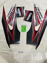 Bộ tem decal dán xe máy Yamaha Sirius đời 2022 bản chuẩn màu đỏ đen zin thái siêu đẹp