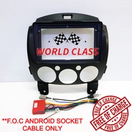 MAZDA 2 2007-2014 9" ANDROID CASING (FREE PLUG & PLAY CABLE) MAZDA2 MAZDA 2 MAZDA-2