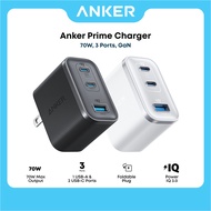 Anker Nano Charger 70W 3 Ports Wall Charger for iPhone 17/16/15/14/13 Series iPad
