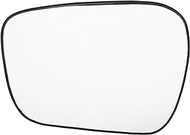 X AUTOHAUX Car Left Side Rearview Mirror Glass Heated Mirror Glass Replacement W/Backing Plate for Hyundai Accent Elantra