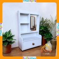 RAK TOLET GANTUNG MINIMALIS RAK KOSMETIK KACA RKATG444