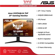 Asus VG27AQL1A TUF 27" Gaming Monitor | 1ms MPRT | WQHD 2560x1440 | 144Hz(OC 170Hz) | IPS Panel | HD