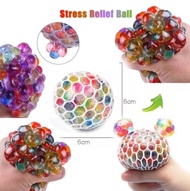 SQUISHY MESH BALL / BOLA ANGGUR PENCET STRESS JARING / SQUIS BALL