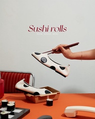 Flynn - Ballet Flats Room Service Collection คัชชูหนังนิ่ม ทรงใหม่ไม่ซ้ำ(polka dot shoes รองเท้าลายจ