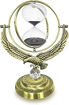 SuLiao Sand Timer Hourglass, 1 Hour Rotating Eagle Hour Glass, 60 Min Large Black Sand Clock, 60 Min
