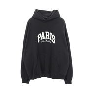 [Used] Balenciaga BALENCIAGA Hoodie, Logo Embroidery, Cotton, Unisex, Used A