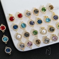 Pendant Round Double Circle 9 * 13MM DIY