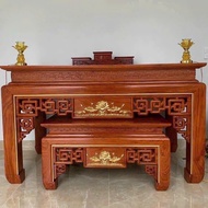 Ancestor altar set with dinner table made of rosewood and super beautiful wood, size upon request