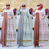 HARGA DISC - RANIA DRESS AMORE BY RUBY GAMIS MOTIF LIONEL RICHIE BUSUI