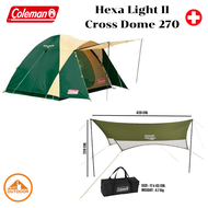 Coleman cross dome 270 + Hexa light II tarp As the Picture One