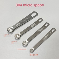 Salt Spoon 304 Stainless Steel Small Measuring Spoon Baby Household Quantitative Salt Control Spoon 