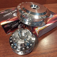 Chrome drum set front rear vario125/vari150 front disc 4 holes - dbs