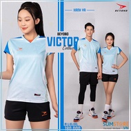 Bộ Quần Áo Bóng Chuyền Nam Nữ Beyono Victory Màu Xanh Ya thấm Hút Mồ Hôi